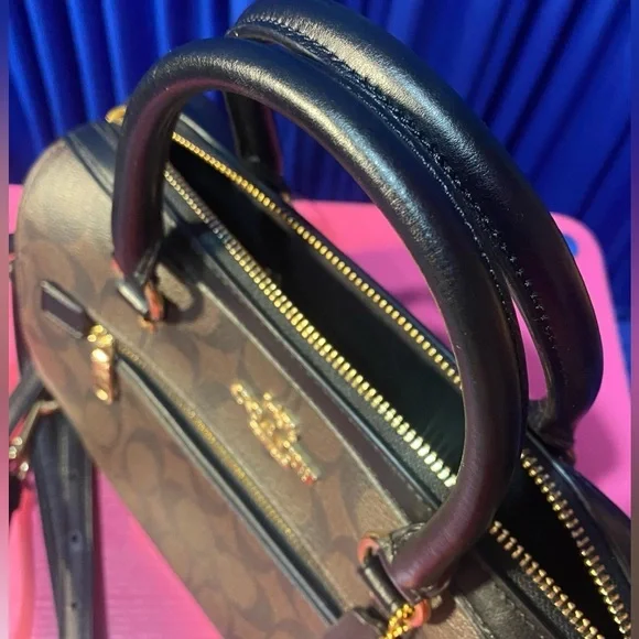 COACH Rowan Satchel in Signature Canvas, NWT
